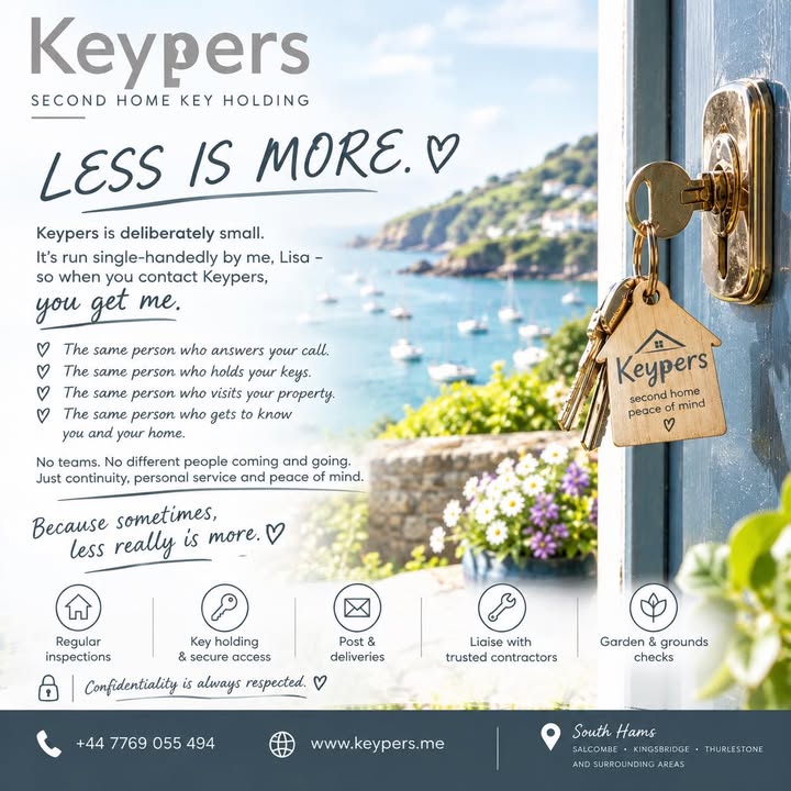 Keypers Second Home Key Holding Salcombe Kingsbridge Thurlestone